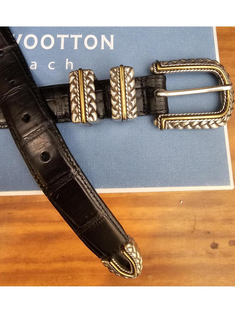 Brighton Belt Black Womens 40" Long Leather #488
